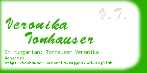 veronika tonhauser business card